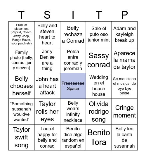 Chismiercoles Bingo Card
