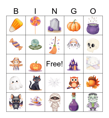HALLOWEEN Bingo Card