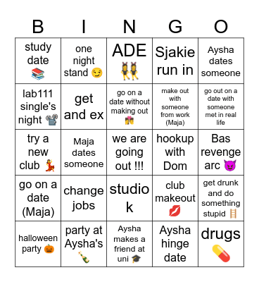 2025 entertainment Bingo Card