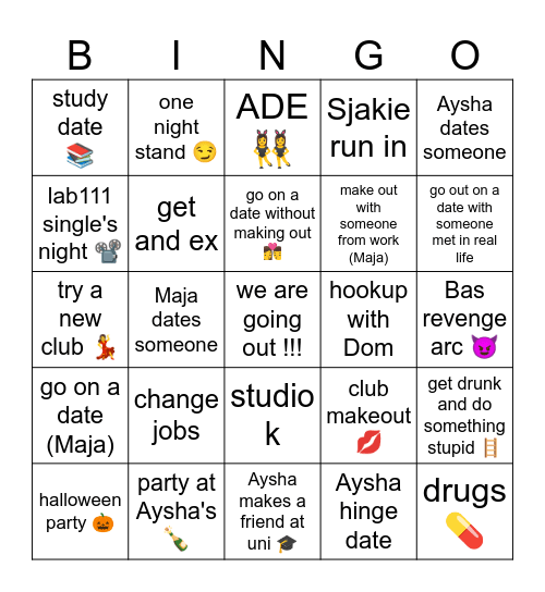 2025 entertainment Bingo Card