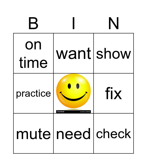 Bingo LC. Education Bingo Card