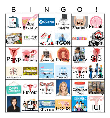 CENTER FOR REPRODUCTIVE HEALTH Bingo Card
