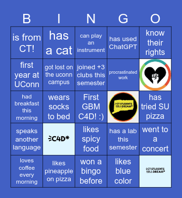 C4D BINGO! Bingo Card