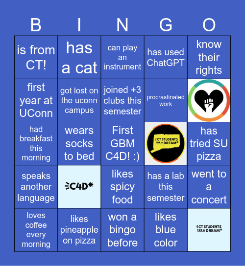 C4D BINGO! Bingo Card
