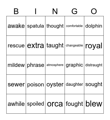 6 mid Bingo Card