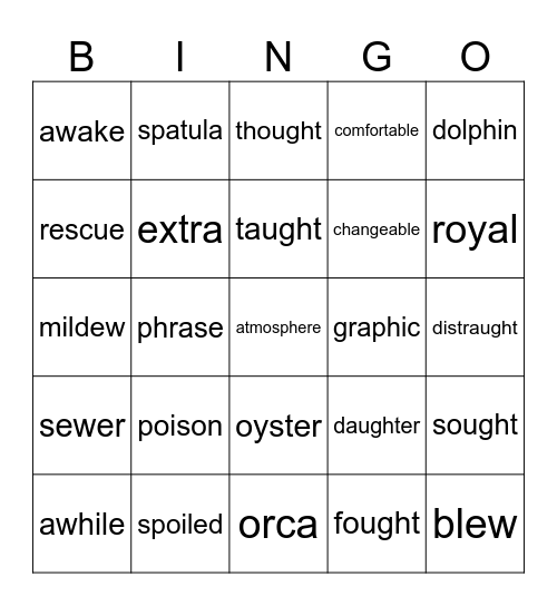 6 mid Bingo Card