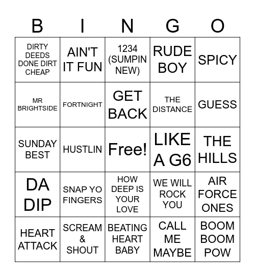 11/20- Round One Bingo Card