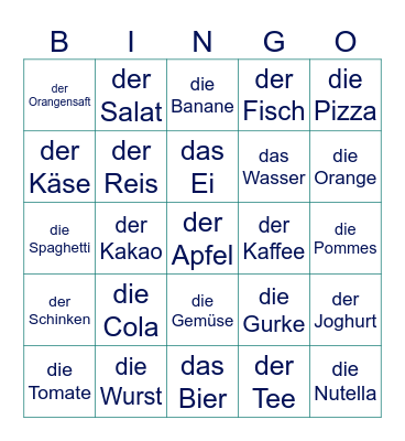 FOOD FOOD FOOD FOOD FOOD FOOD FOOD Bingo Card