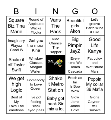 Beats And Bingo Round 4 Bingo Card