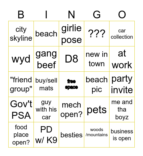 Summit Social Media Bingo Card