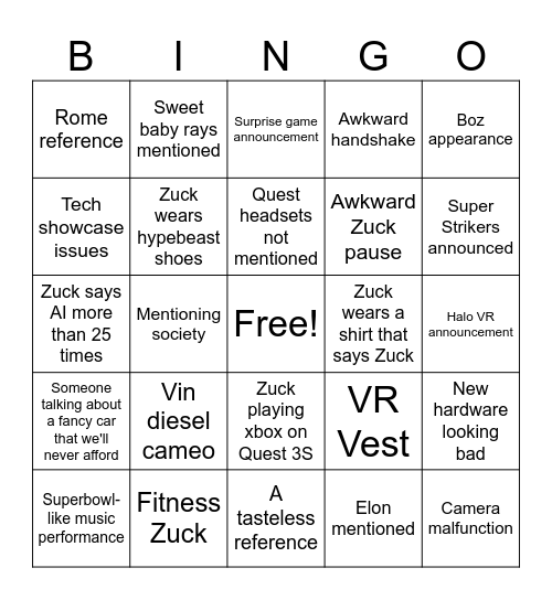 Connect Bingo Card