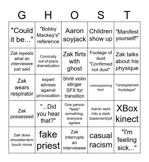 Our Bingo Adventures Bingo Card