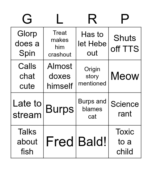 Karbon Bingo Night Bingo Card