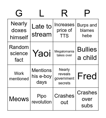 Karbon Bingo Card