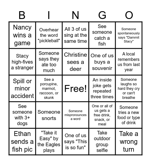 RFL Bingo Card