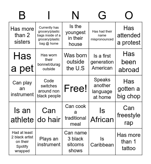 BSA BINGO Card