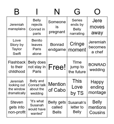 TSIP Bingo Card