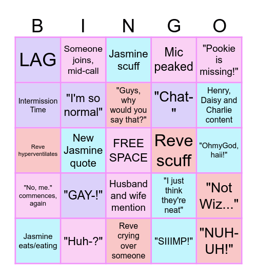 CRACKHEAD GROUPCALL BINGO Card