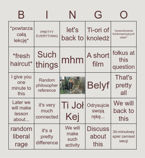 Jędrula Bingo Card