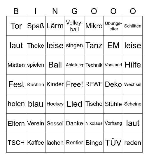 Nikolaus 2026 Bingo Card