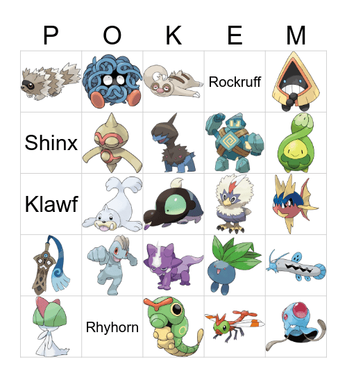 Cobblemon Bingo Hunt Bingo Card