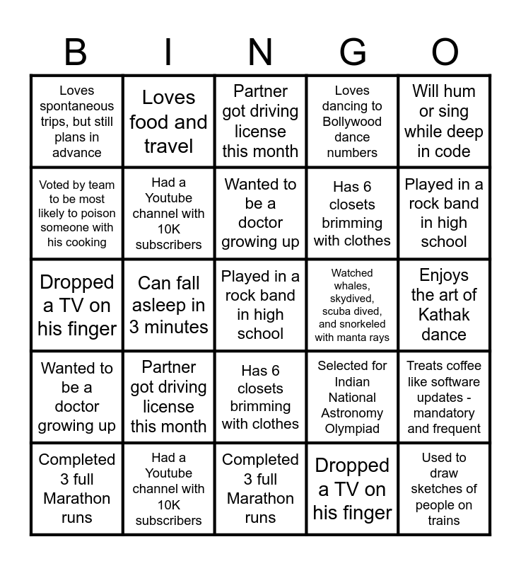 Let's Play Bingo Card
