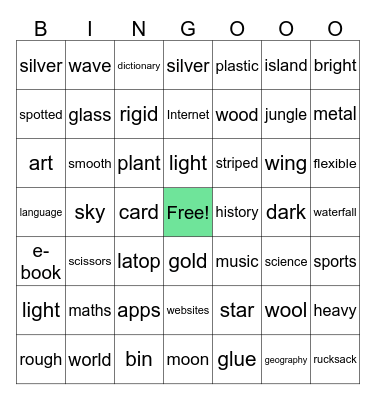 Power Up 3- REVIEW UNIT 4-5-6 Bingo Card