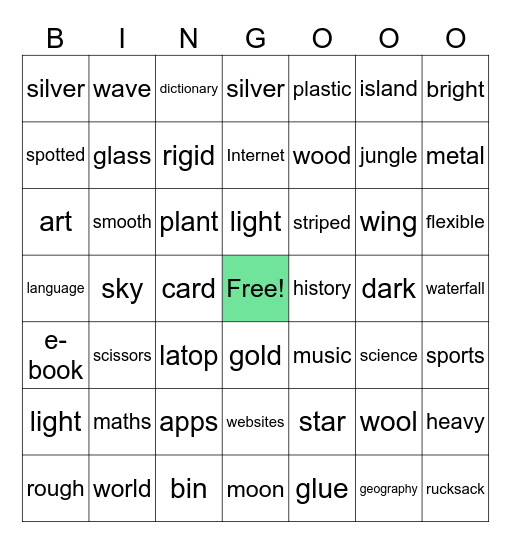 Power Up 3- REVIEW UNIT 4-5-6 Bingo Card