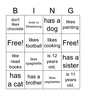 FIND SOMEONE WHO ... Bingo Card