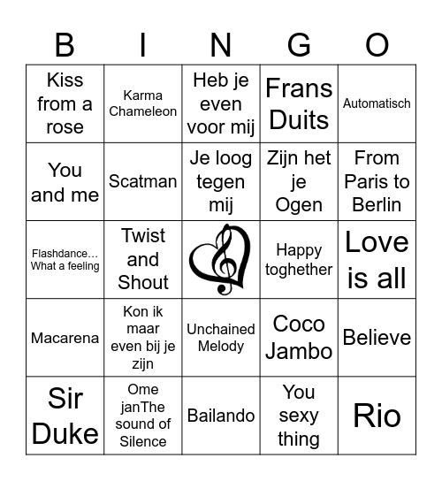 Buren Bingo Card