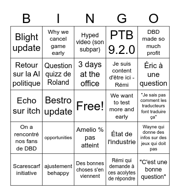 All hand September 2025 Bingo Card