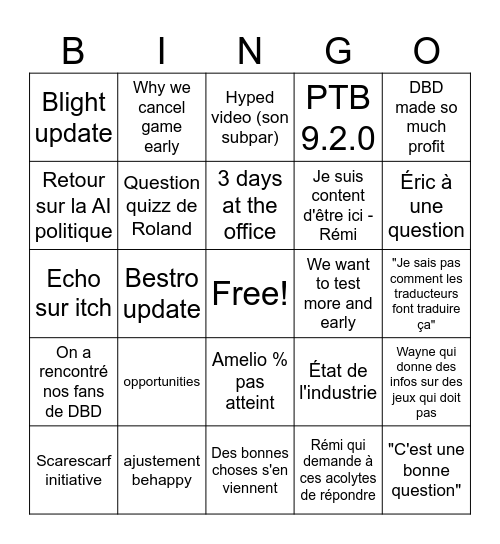 All hand September 2025 Bingo Card