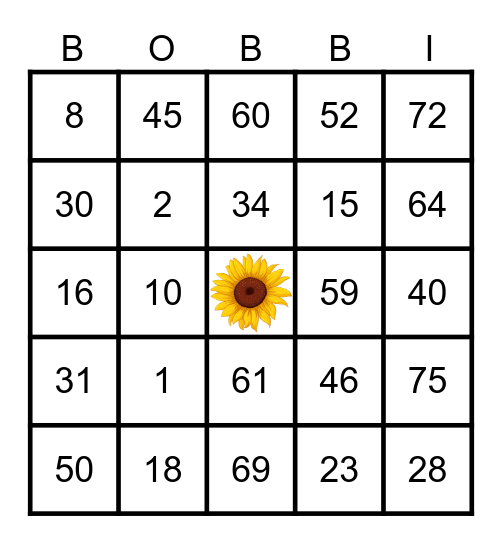 HAPPY 60th BIRTHDAY!!!! Bingo Card