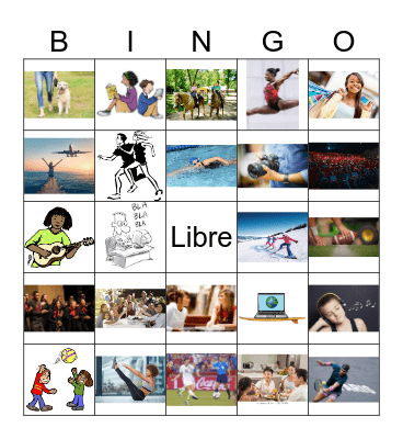 Actividades Tiempo Libre Bingo Card