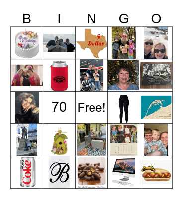 BEV’S BIRTHDAY Bingo Card