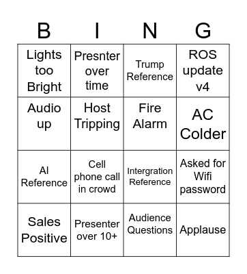 Hexed Day 1 Bingo Card