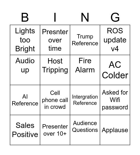 Hexed Day 1 Bingo Card