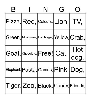 BINGO! Bingo Card