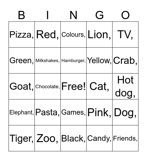 BINGO! Bingo Card
