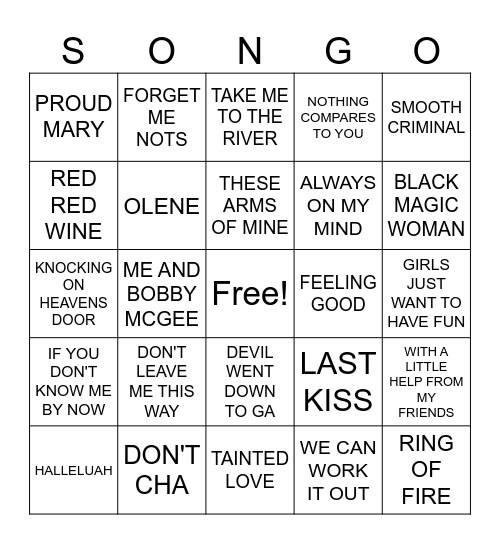 REMAKE / ORIGINAL Bingo Card