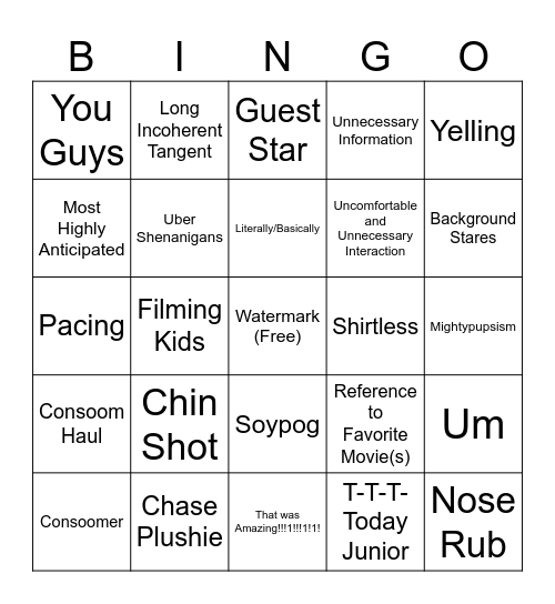 mightypupsbingo Card