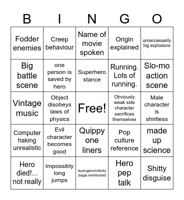 Guardians3 Bingo Card