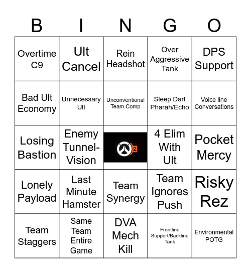 Overwatch 2 Bingo Card