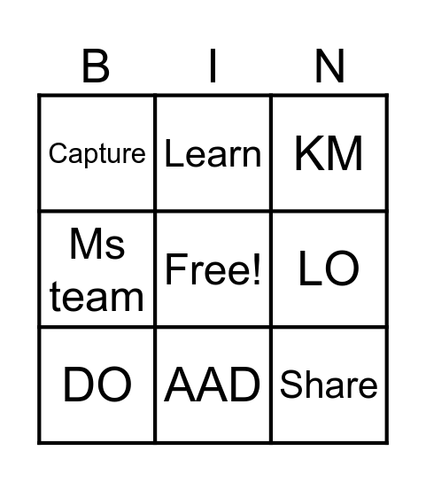 Bingo Card
