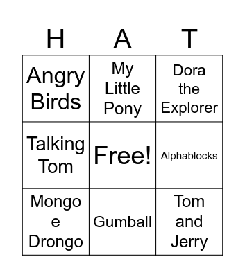 Hates Shows by imsuperdum0iq Bingo Card