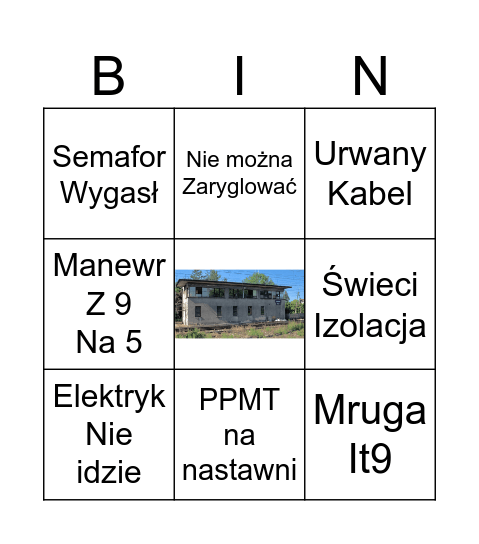 CHYBIE BINGO Card