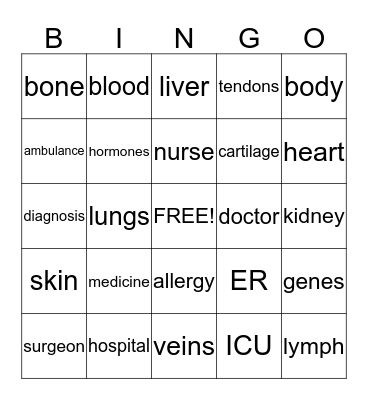 The Doctor Bingo Card