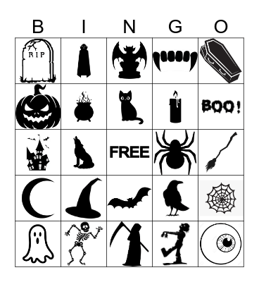 Halloween Bingo Card