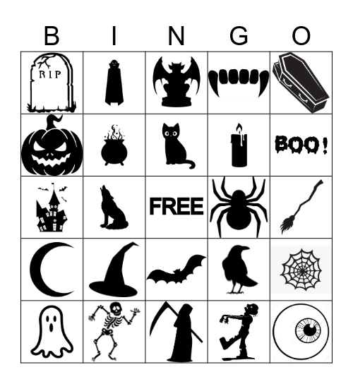 Halloween Bingo Card