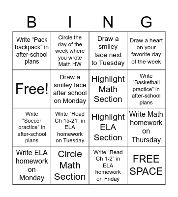 Lunch & Leanr Bingo Card